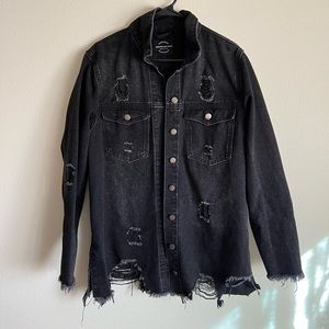 VINTAGE BLACK JEAN JACKET
